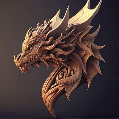 3D model dragon stl (STL)